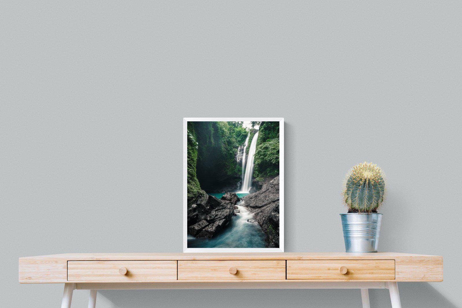 Waterfall-Wall_Art-45 x 60cm-Mounted Canvas-White-Pixalot