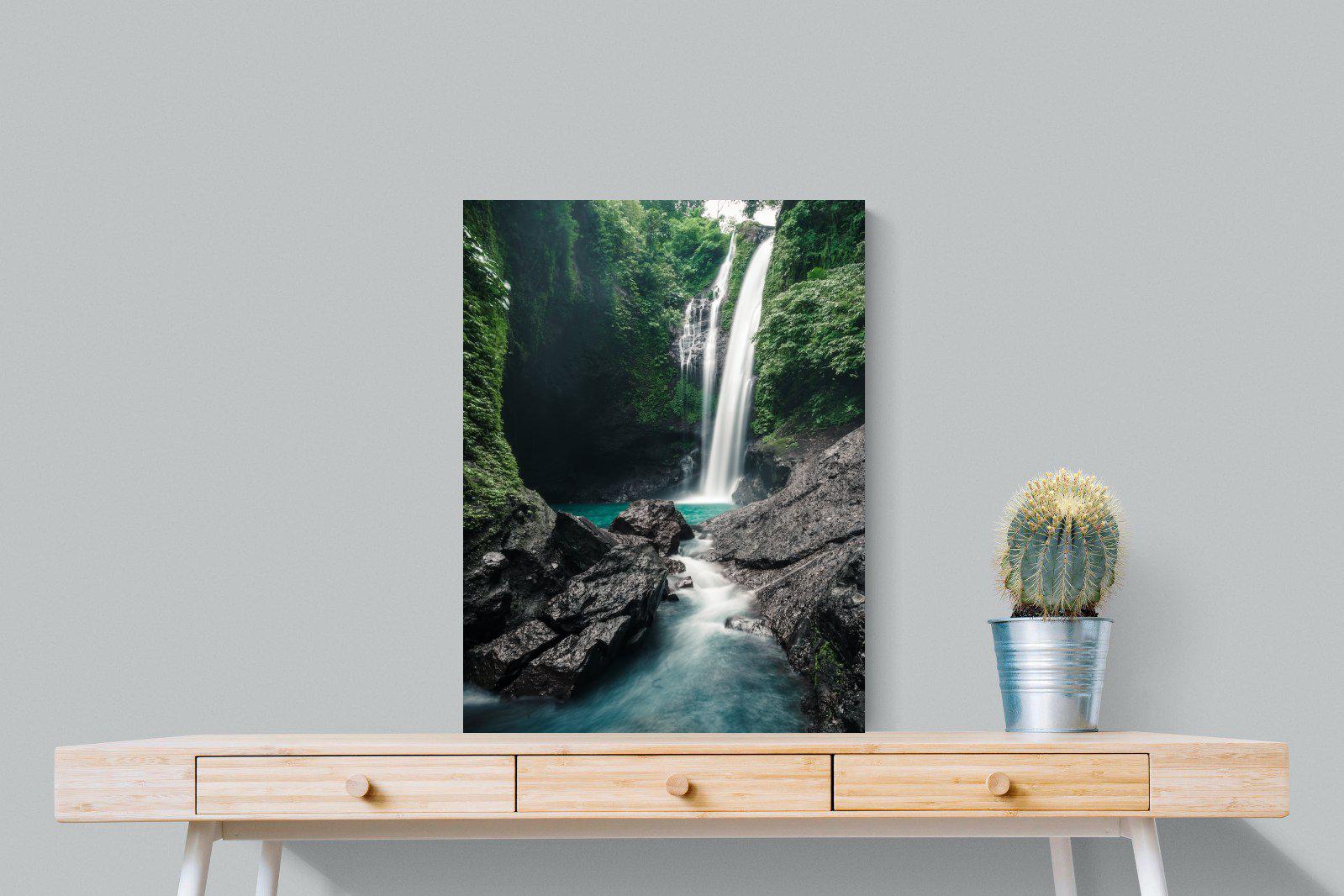 Waterfall-Wall_Art-60 x 80cm-Mounted Canvas-No Frame-Pixalot