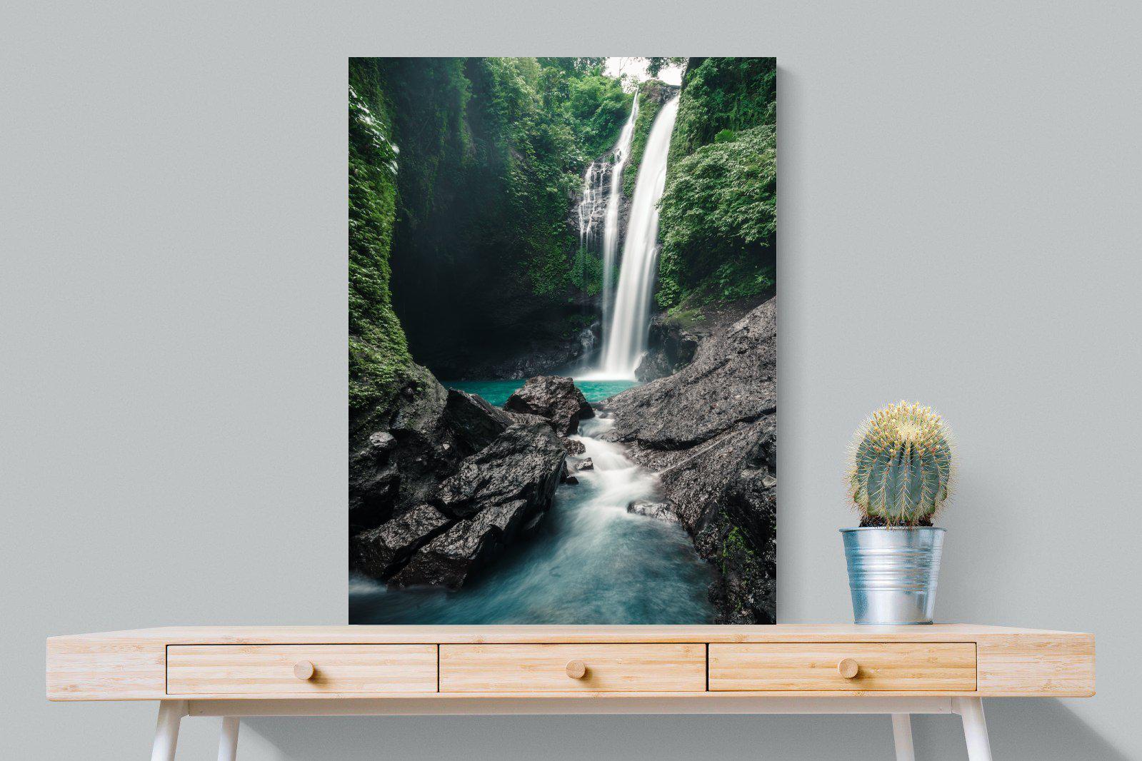 Waterfall-Wall_Art-75 x 100cm-Mounted Canvas-No Frame-Pixalot