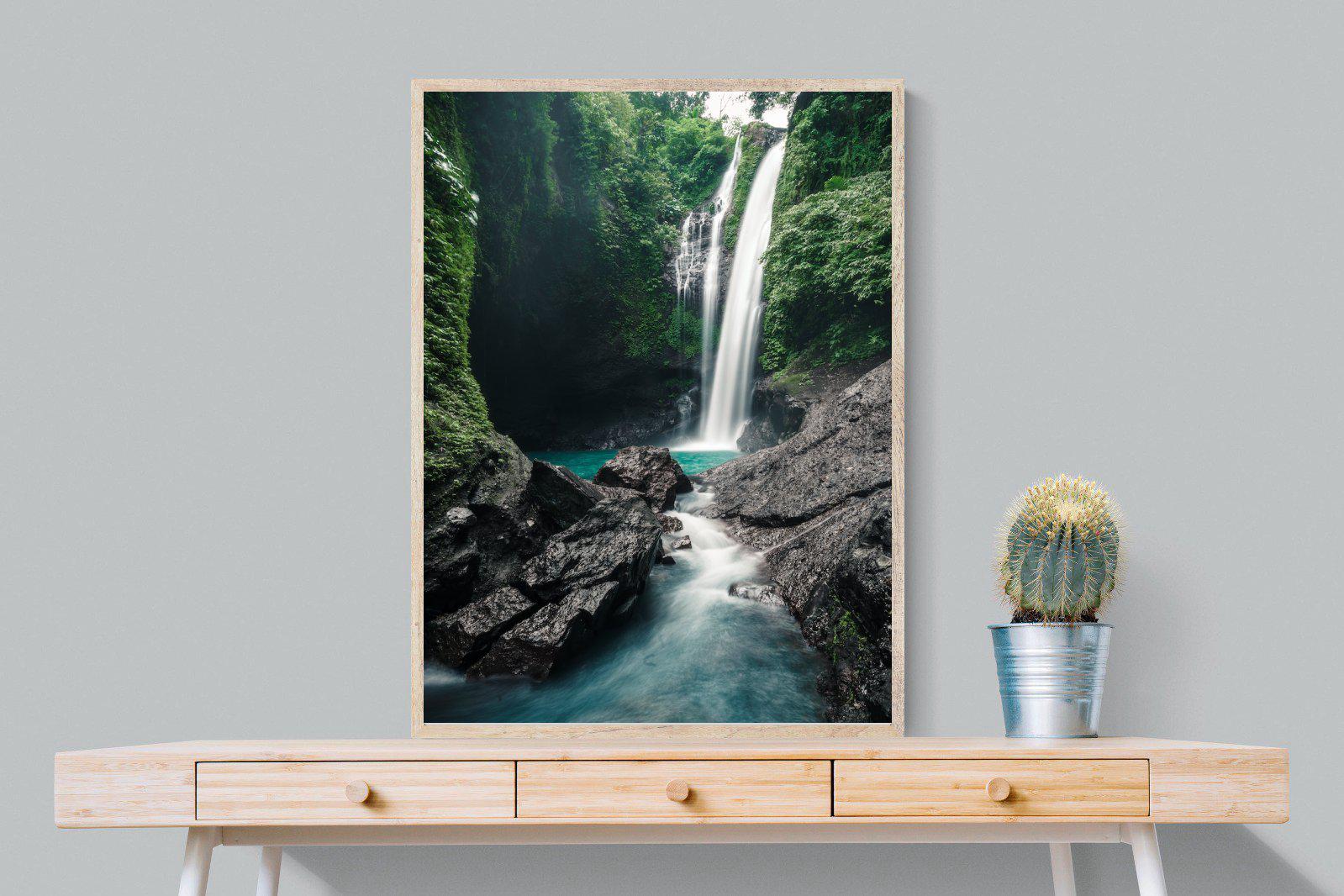 Waterfall-Wall_Art-75 x 100cm-Mounted Canvas-Wood-Pixalot