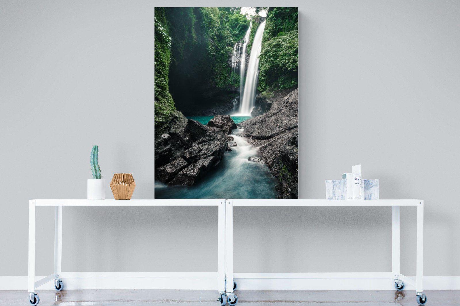 Waterfall-Wall_Art-90 x 120cm-Mounted Canvas-No Frame-Pixalot
