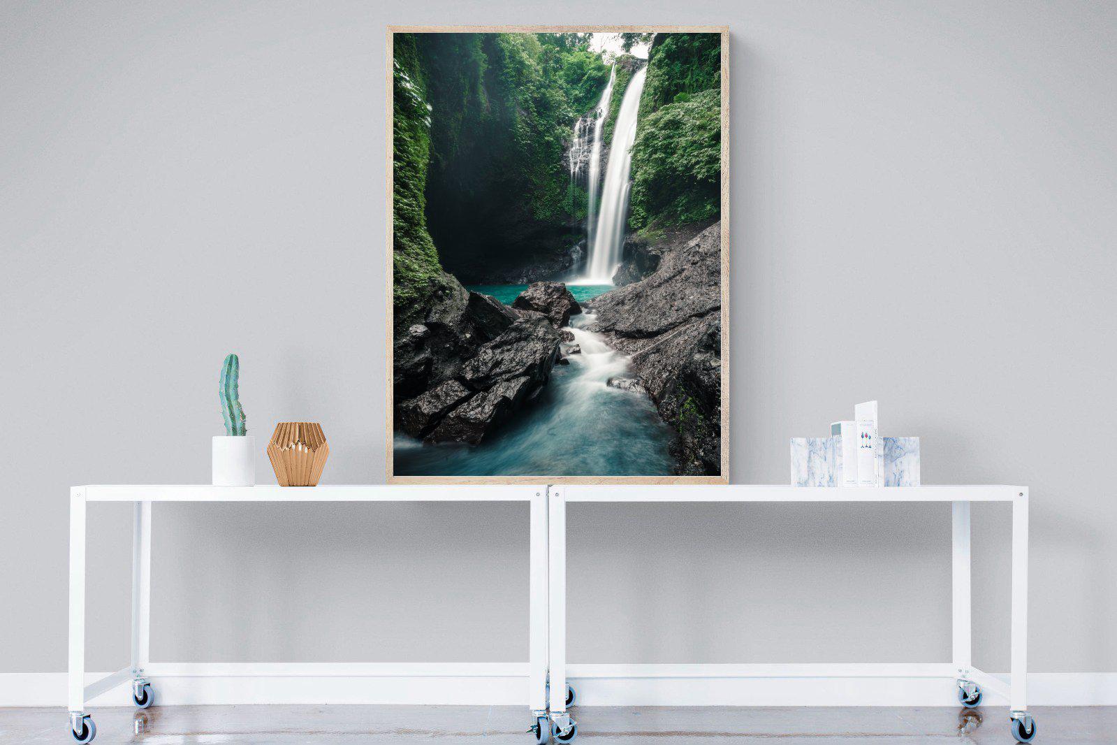 Waterfall-Wall_Art-90 x 120cm-Mounted Canvas-Wood-Pixalot