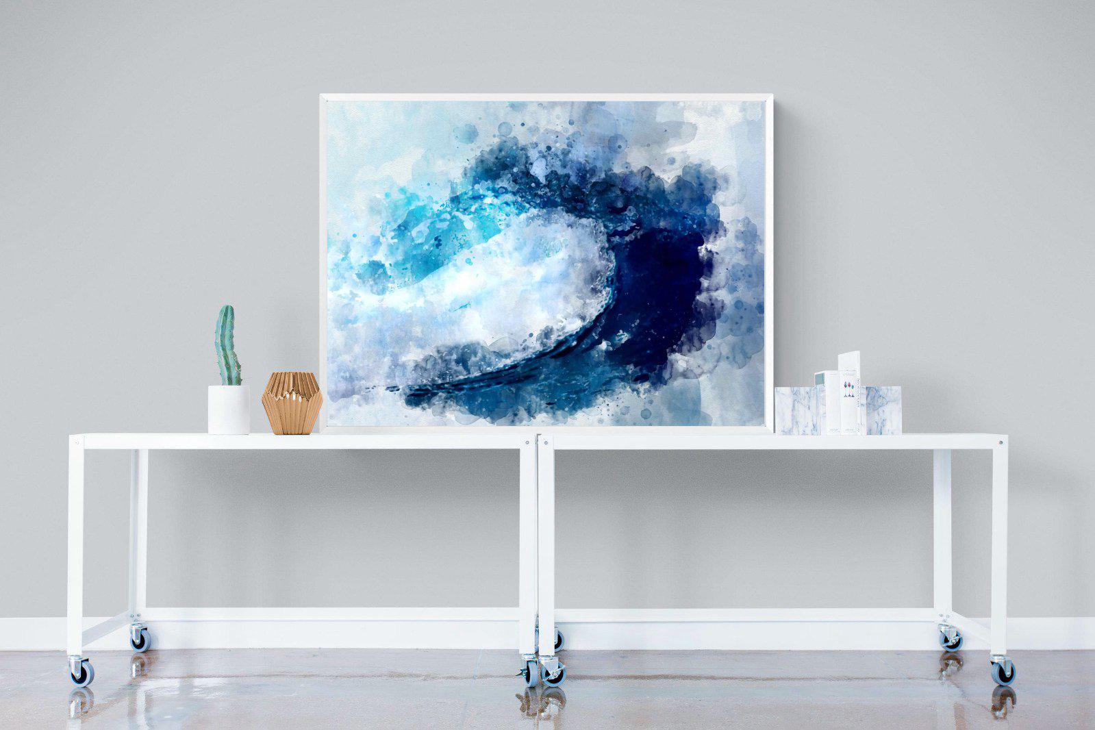 Wave Art-Wall_Art-120 x 90cm-Mounted Canvas-White-Pixalot