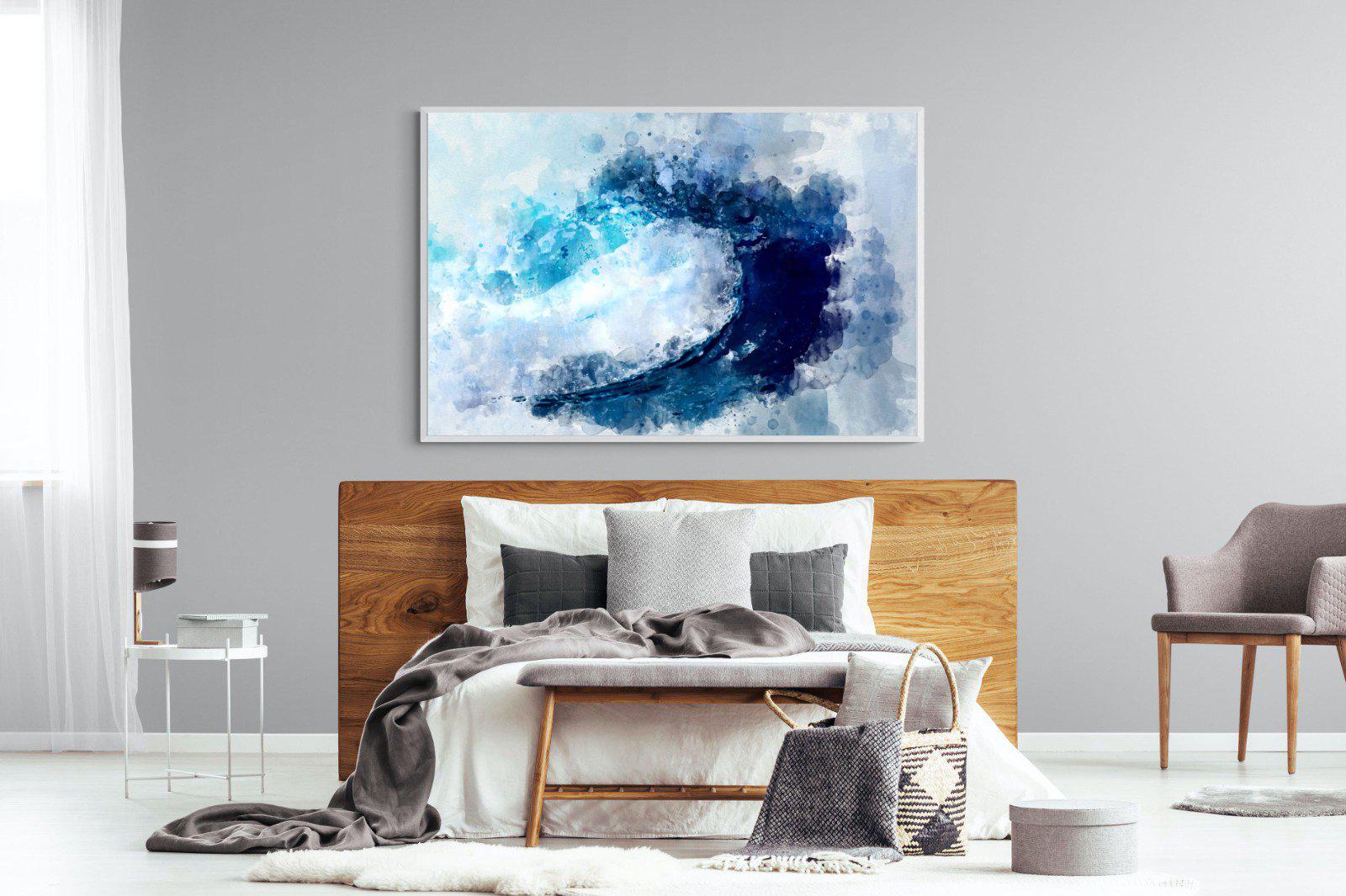 Wave Art-Wall_Art-150 x 100cm-Mounted Canvas-White-Pixalot