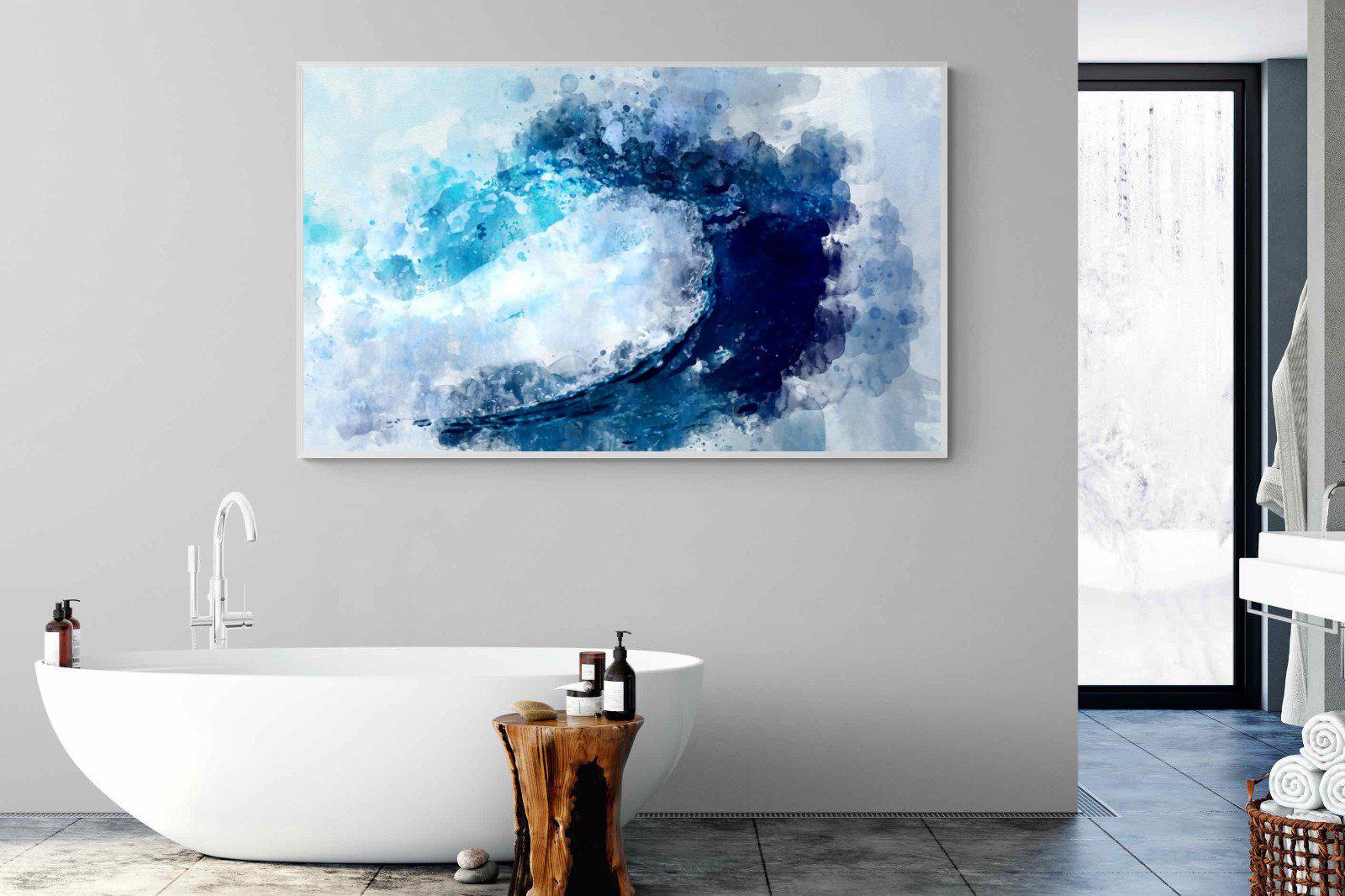 Wave Art-Wall_Art-180 x 110cm-Mounted Canvas-White-Pixalot