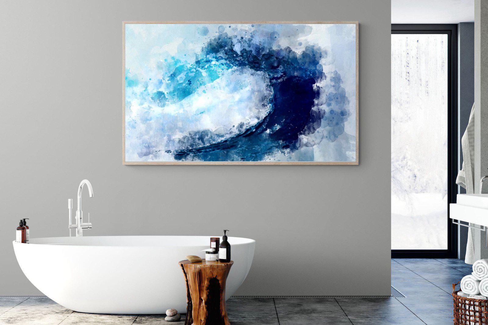 Wave Art-Wall_Art-180 x 110cm-Mounted Canvas-Wood-Pixalot
