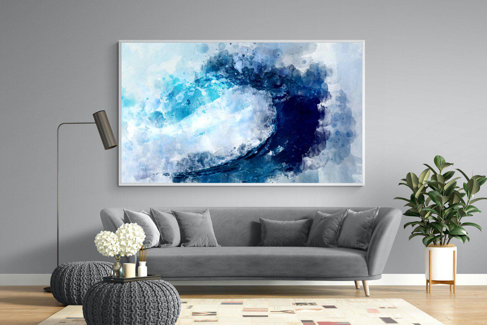 Wave Art-Wall_Art-220 x 130cm-Mounted Canvas-White-Pixalot
