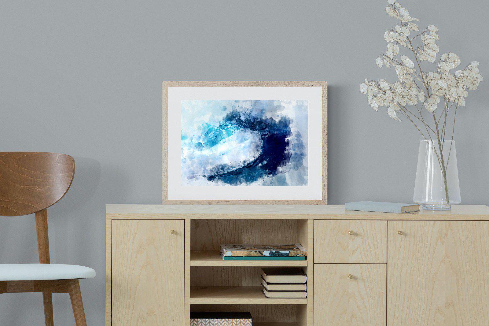 Wave Art-Wall_Art-60 x 45cm-Framed Print-Wood-Pixalot