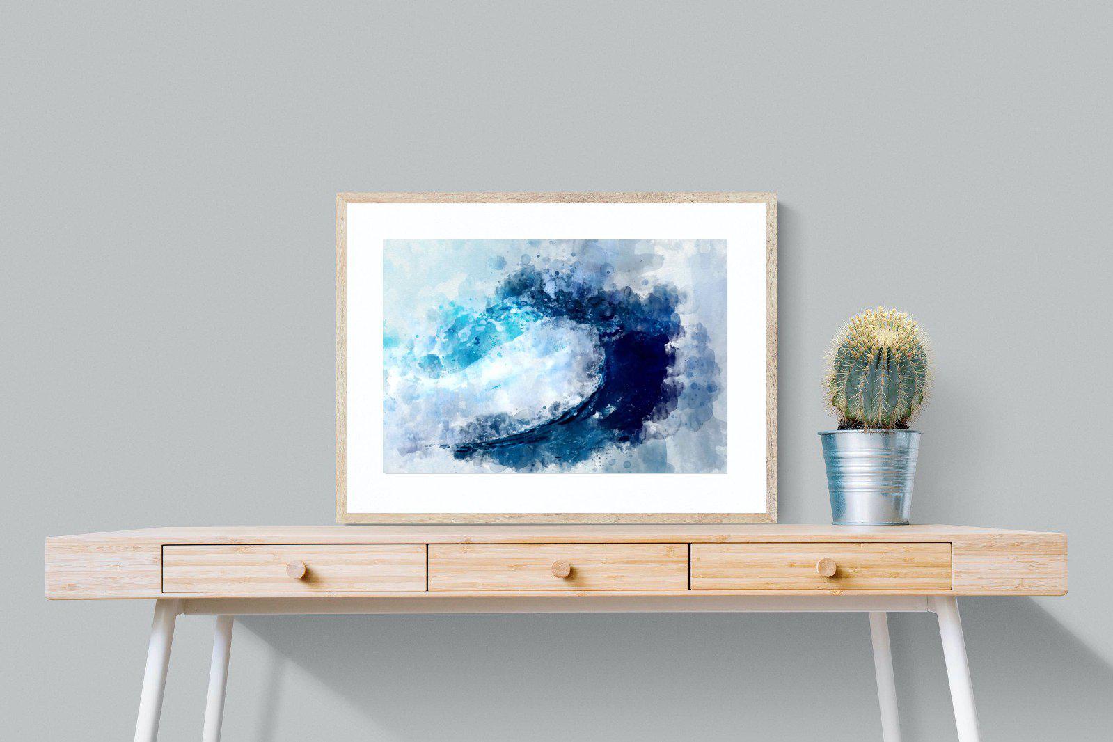 Wave Art-Wall_Art-80 x 60cm-Framed Print-Wood-Pixalot