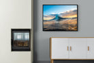 Wave Flare-Wall_Art-100 x 75cm-Mounted Canvas-Black-Pixalot