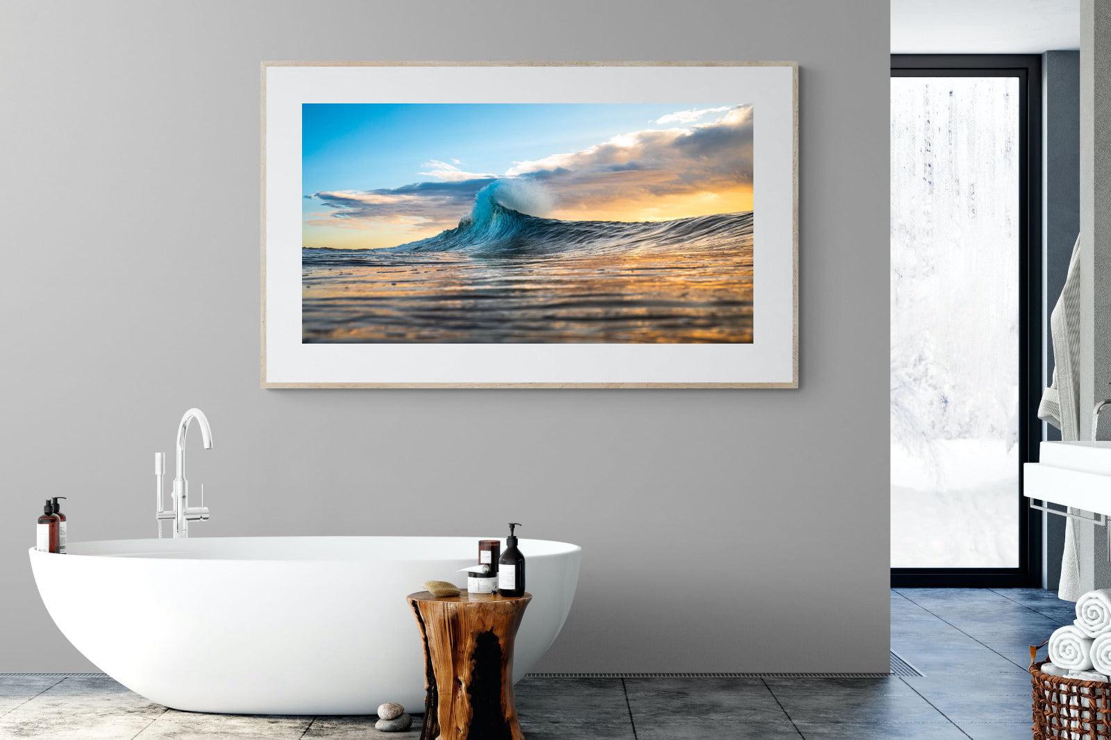 Wave Flare-Wall_Art-180 x 110cm-Framed Print-Wood-Pixalot