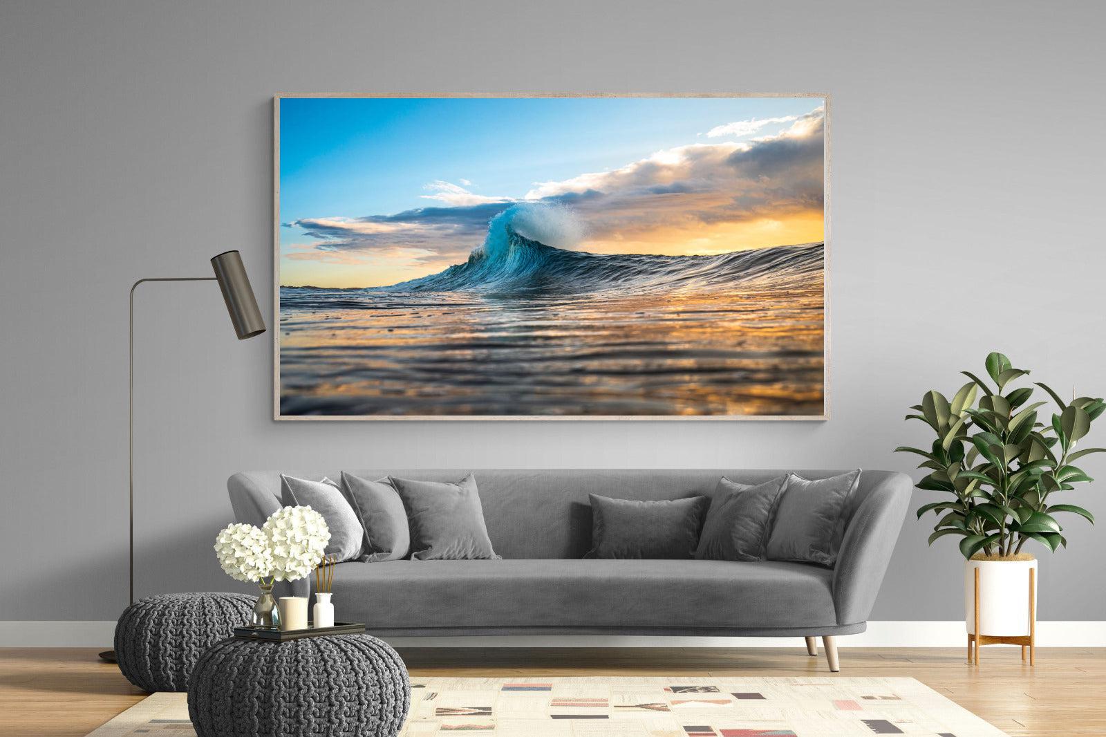 Wave Flare-Wall_Art-220 x 130cm-Mounted Canvas-Wood-Pixalot