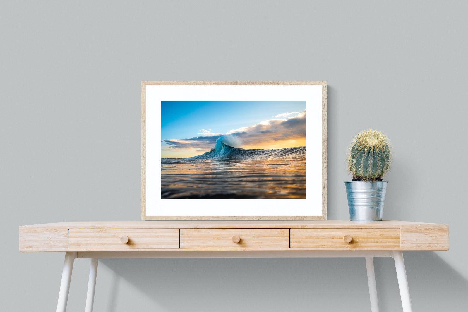 Wave Flare-Wall_Art-80 x 60cm-Framed Print-Wood-Pixalot