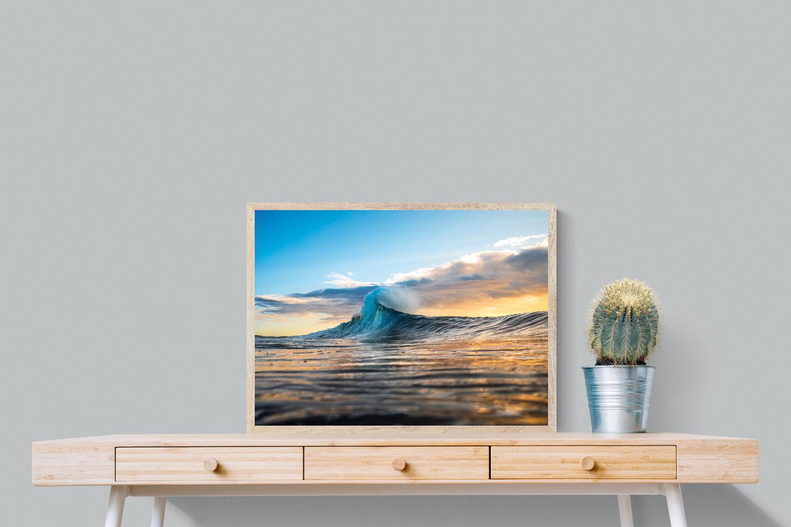 Wave Flare-Wall_Art-80 x 60cm-Mounted Canvas-Wood-Pixalot
