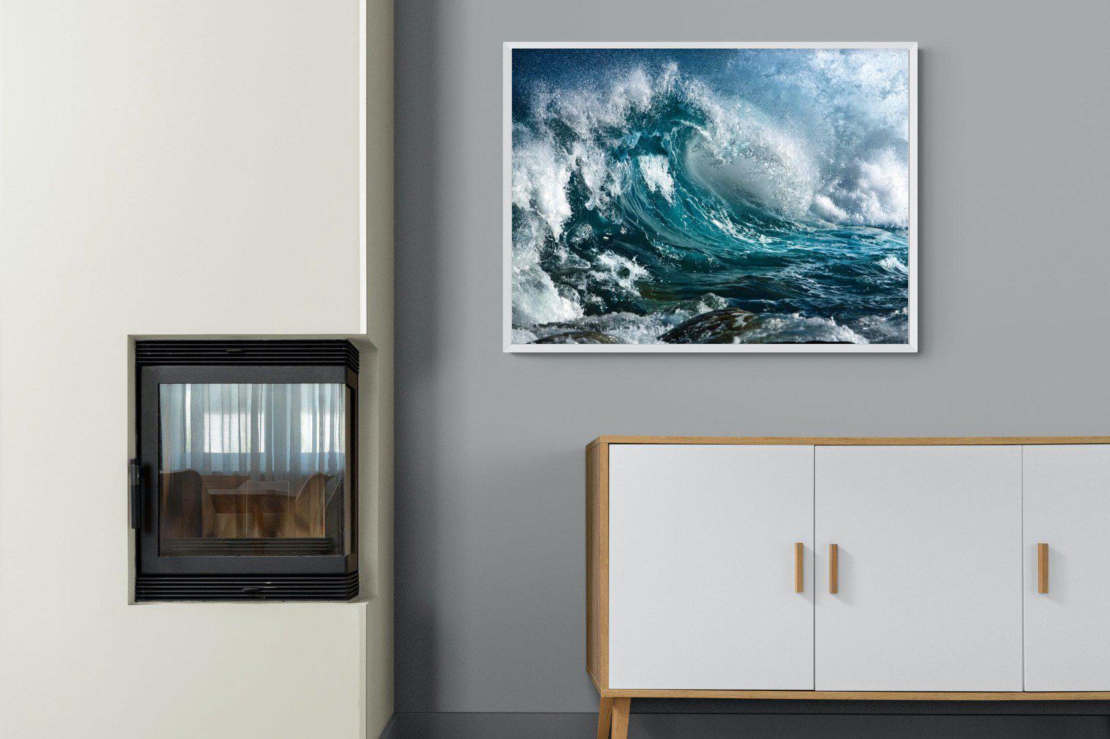 Wave-Wall_Art-100 x 75cm-Mounted Canvas-White-Pixalot