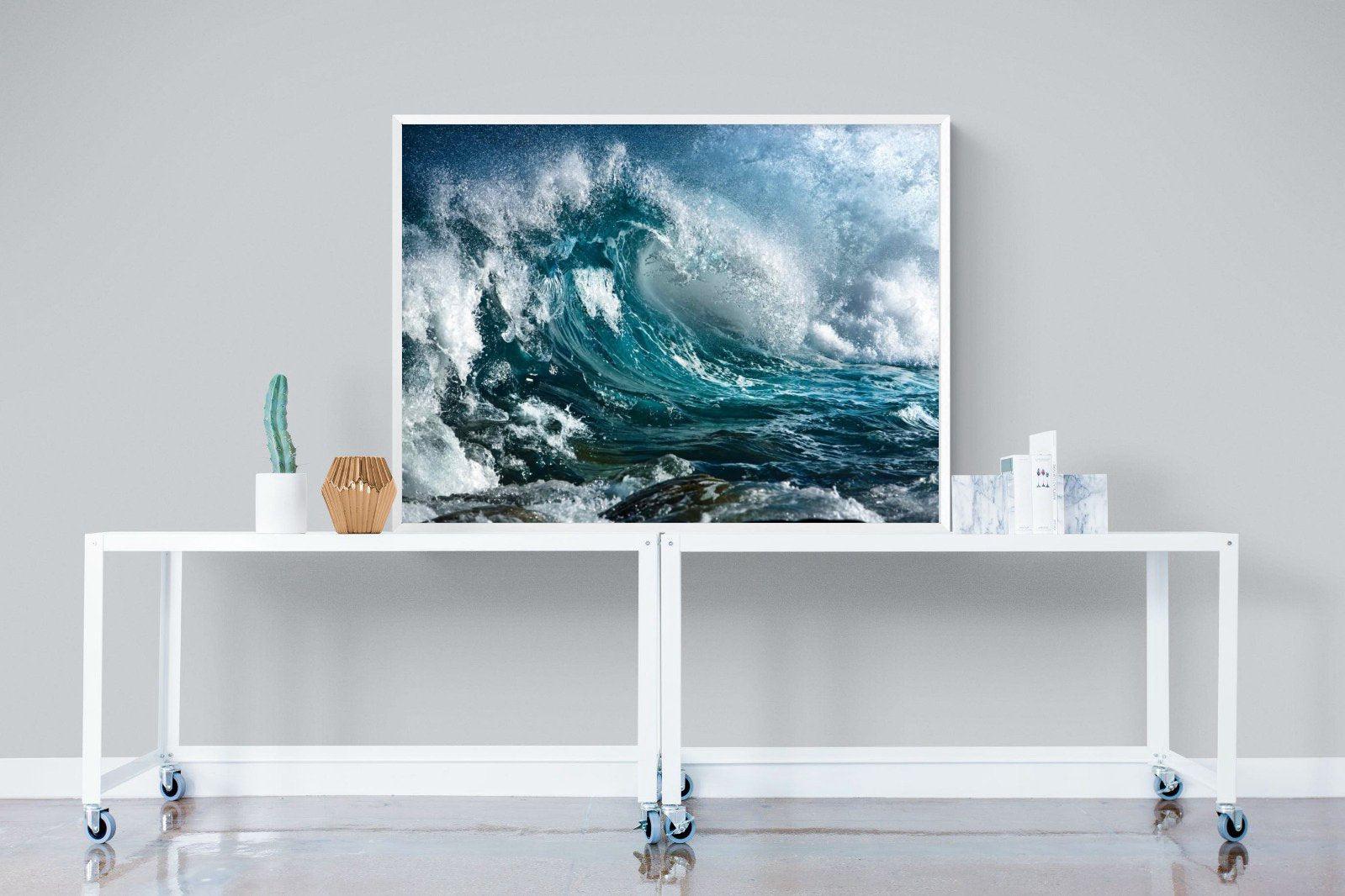 Wave-Wall_Art-120 x 90cm-Mounted Canvas-White-Pixalot