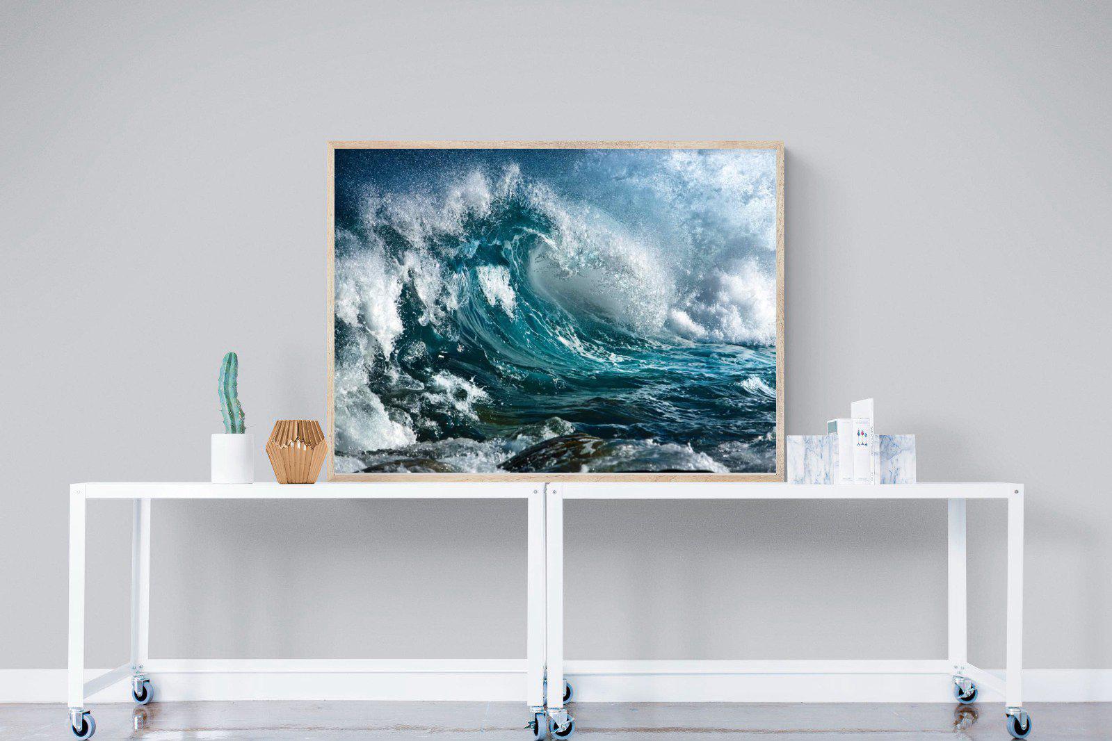Wave-Wall_Art-120 x 90cm-Mounted Canvas-Wood-Pixalot