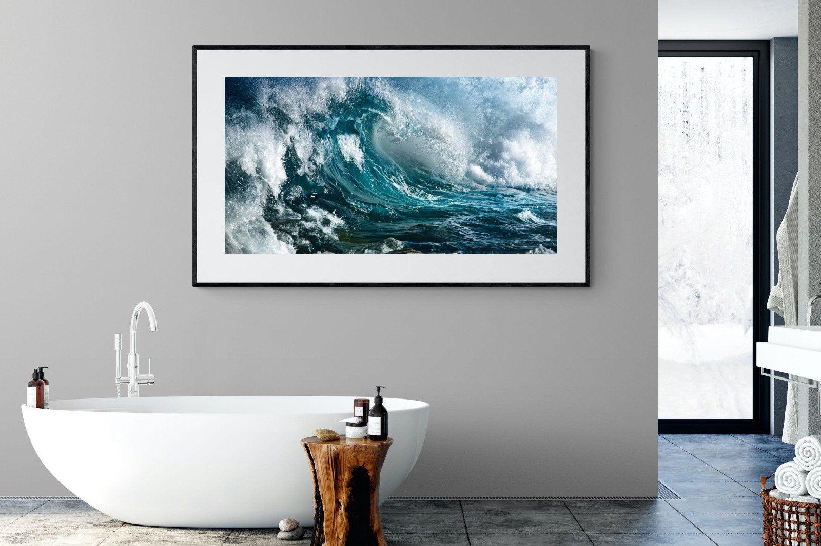 Wave-Wall_Art-180 x 110cm-Framed Print-Black-Pixalot
