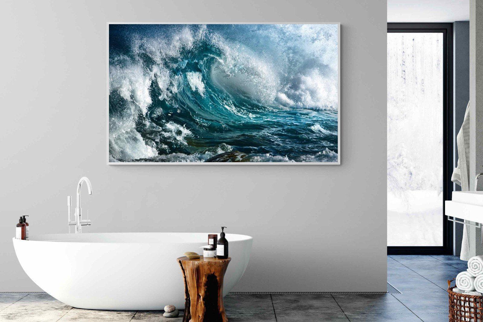 Wave-Wall_Art-180 x 110cm-Mounted Canvas-White-Pixalot