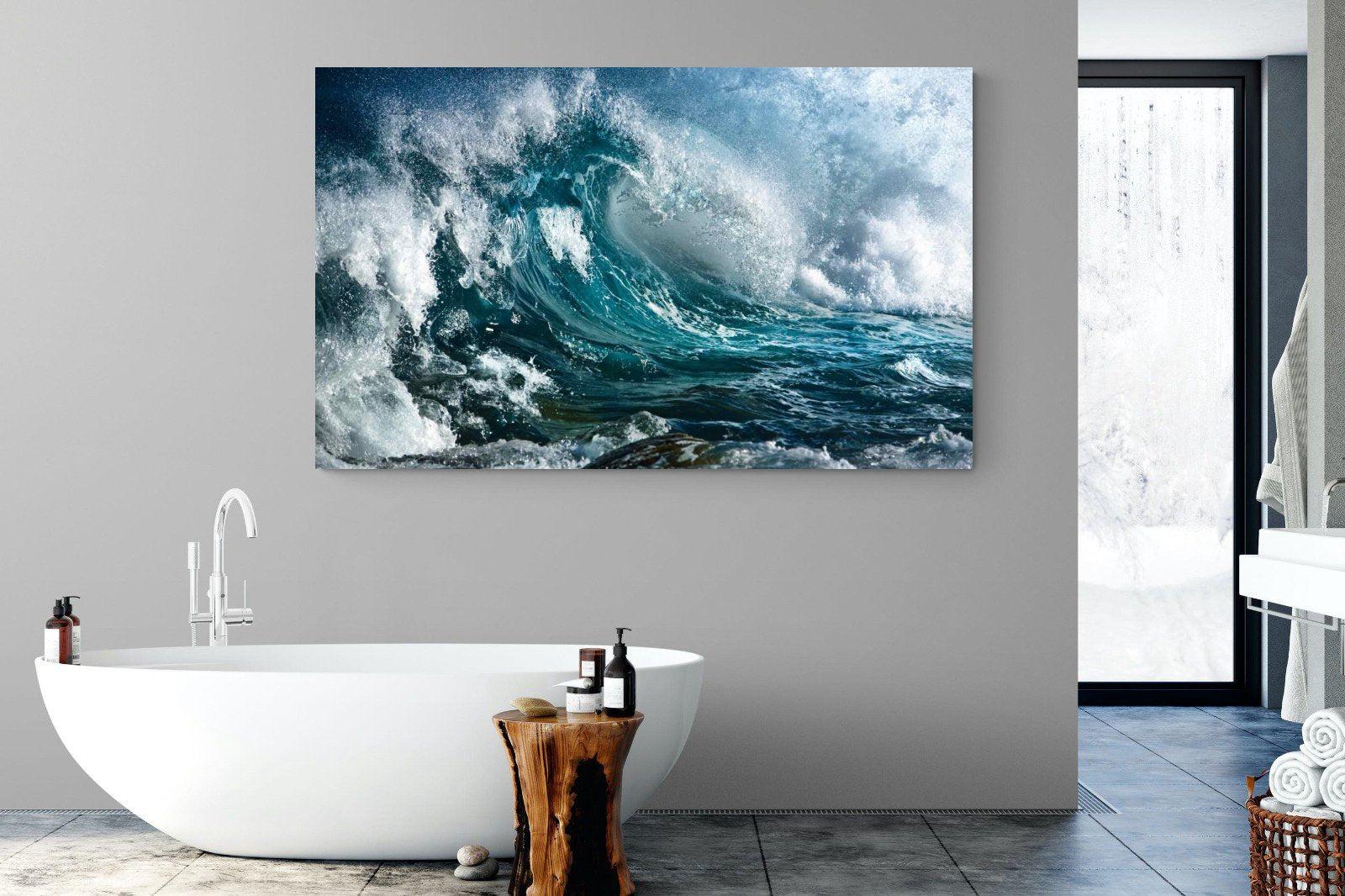 Wave-Wall_Art-180 x 110cm-Mounted Canvas-No Frame-Pixalot