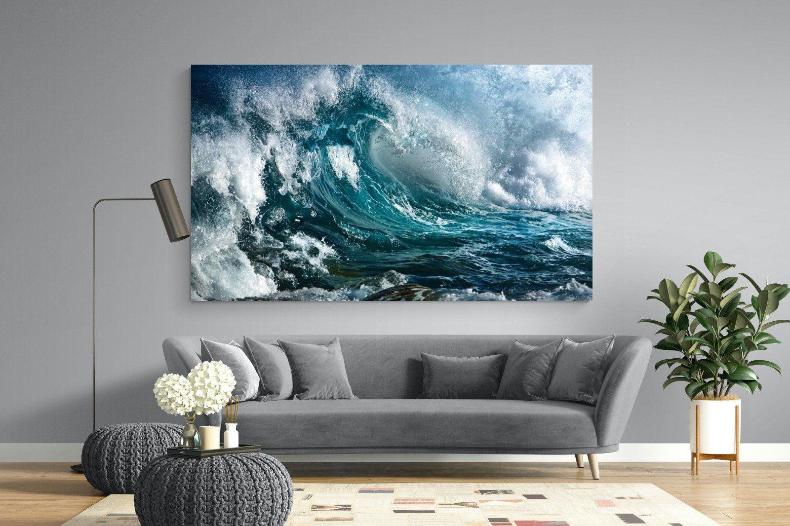 Wave-Wall_Art-220 x 130cm-Mounted Canvas-No Frame-Pixalot