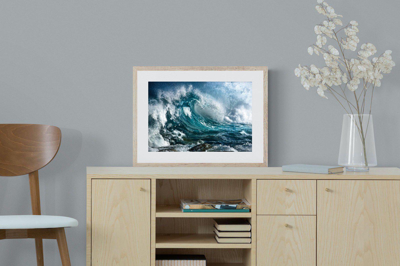 Wave-Wall_Art-60 x 45cm-Framed Print-Wood-Pixalot