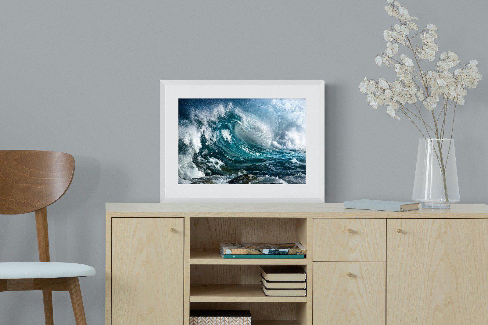 Wave-Wall_Art-60 x 45cm-Framed Print-White-Pixalot