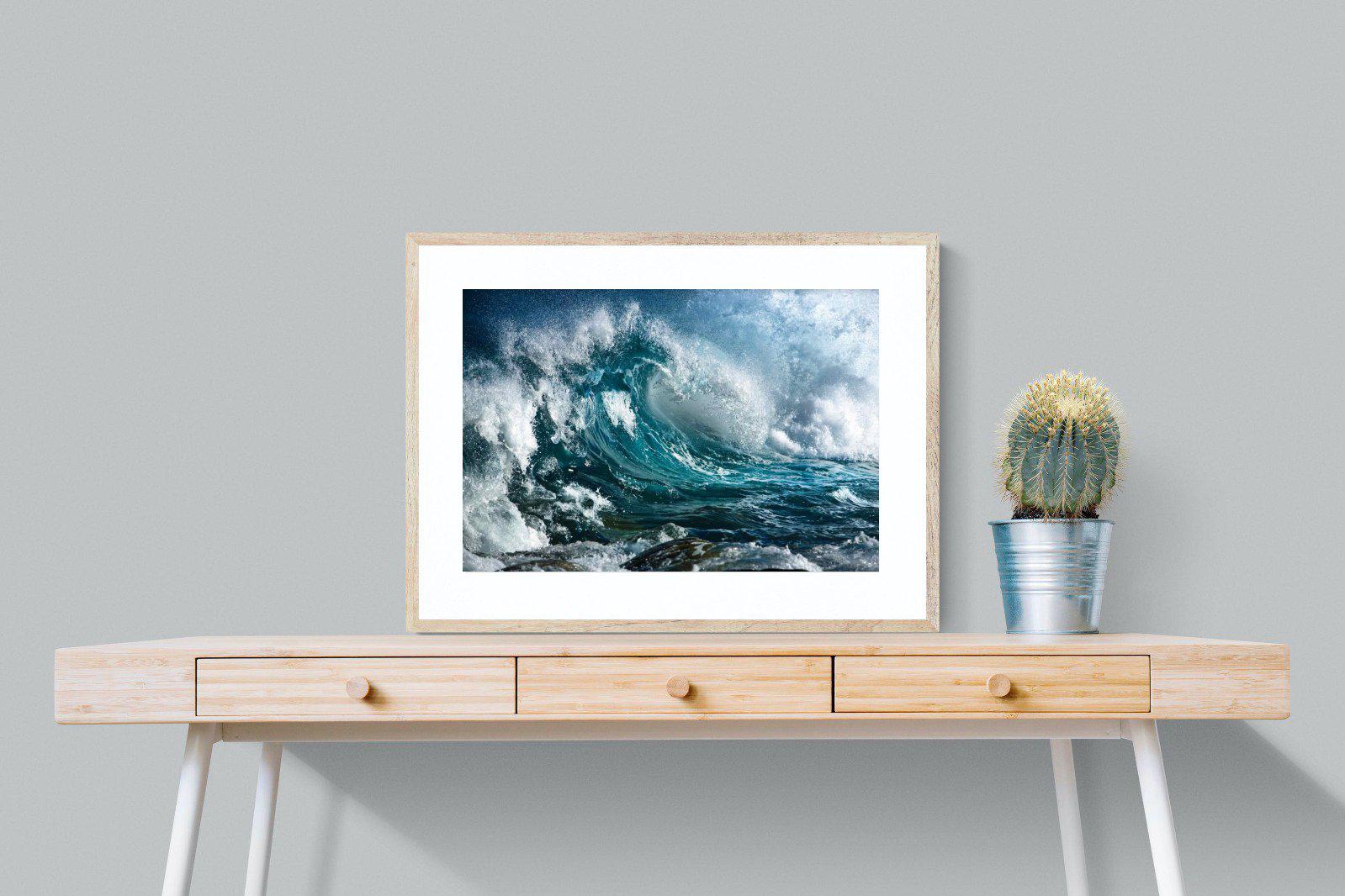 Wave-Wall_Art-80 x 60cm-Framed Print-Wood-Pixalot