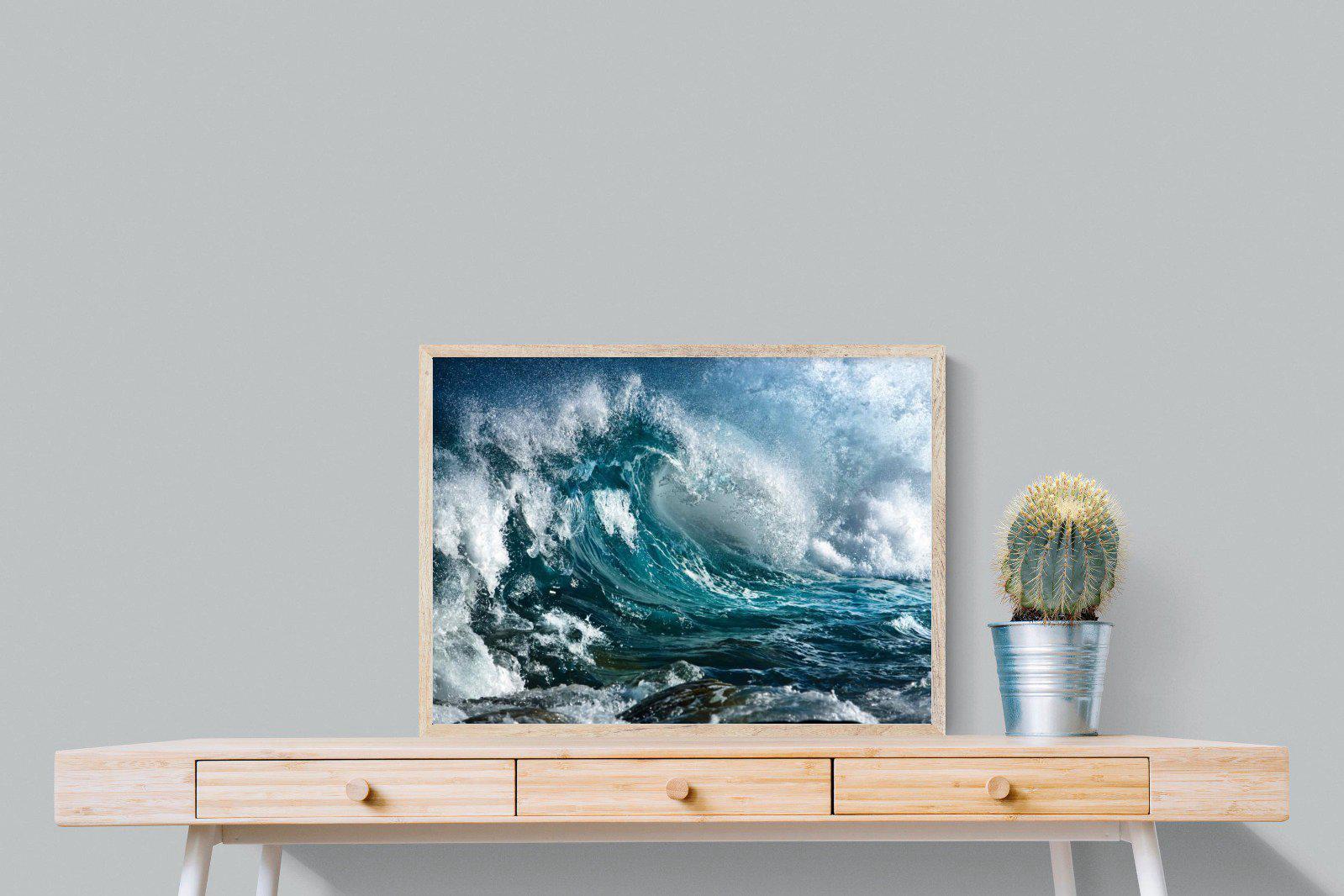 Wave-Wall_Art-80 x 60cm-Mounted Canvas-Wood-Pixalot
