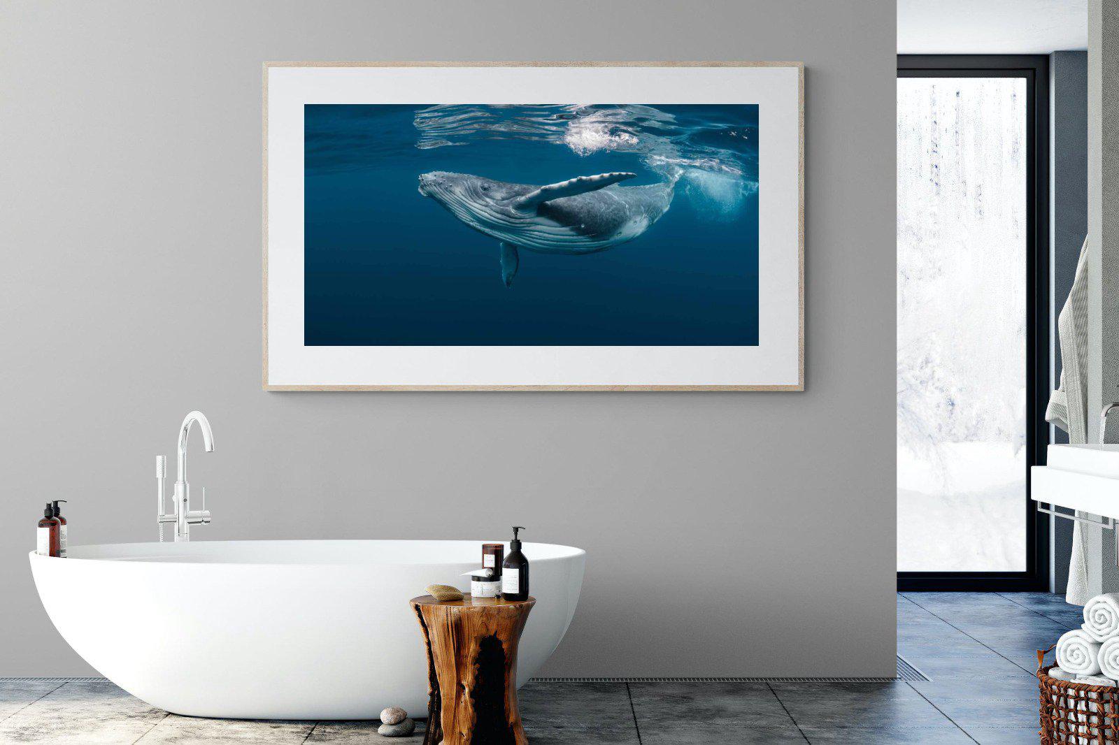 Whale-Wall_Art-180 x 110cm-Framed Print-Wood-Pixalot