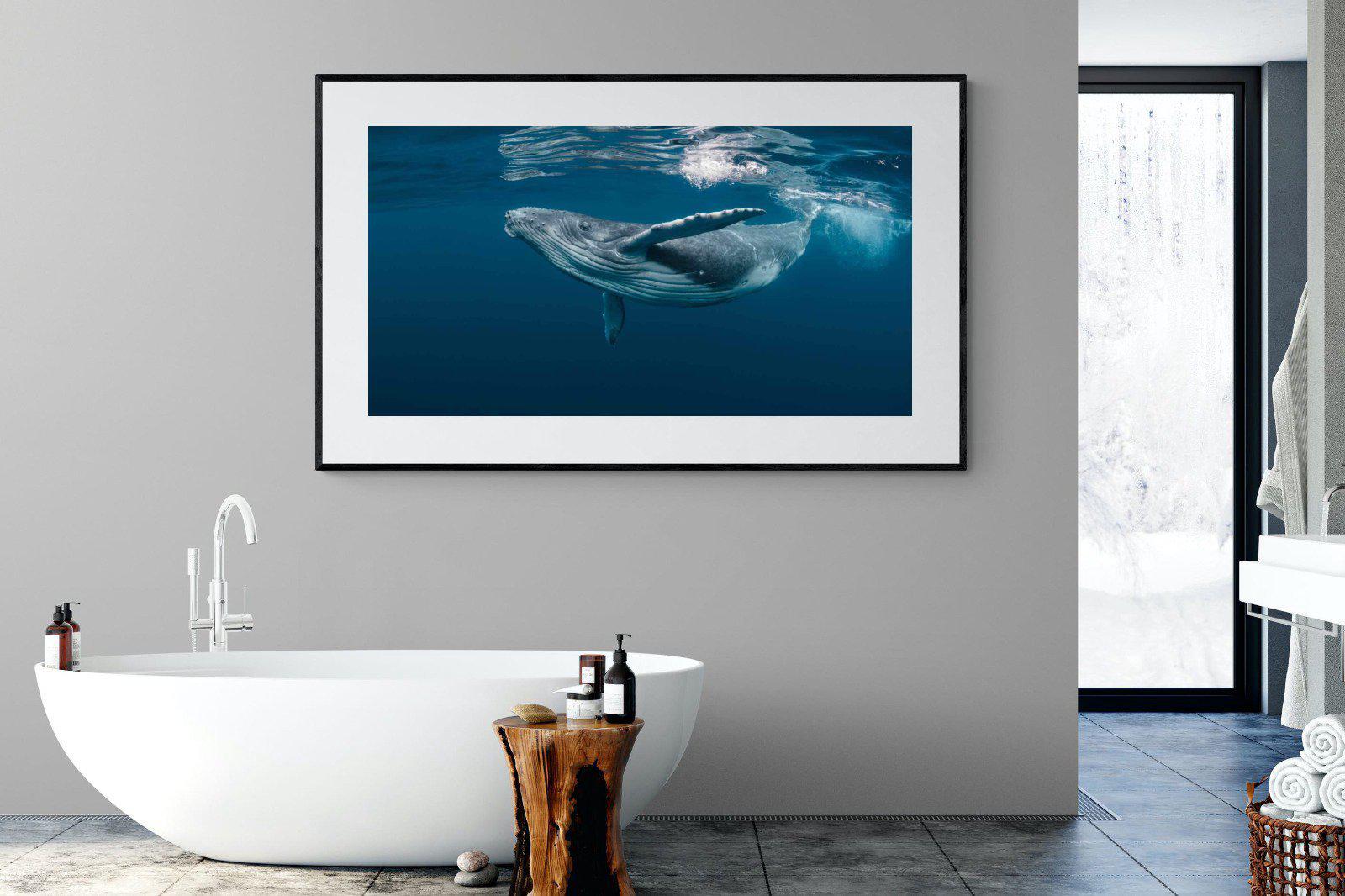 Whale-Wall_Art-180 x 110cm-Framed Print-Black-Pixalot