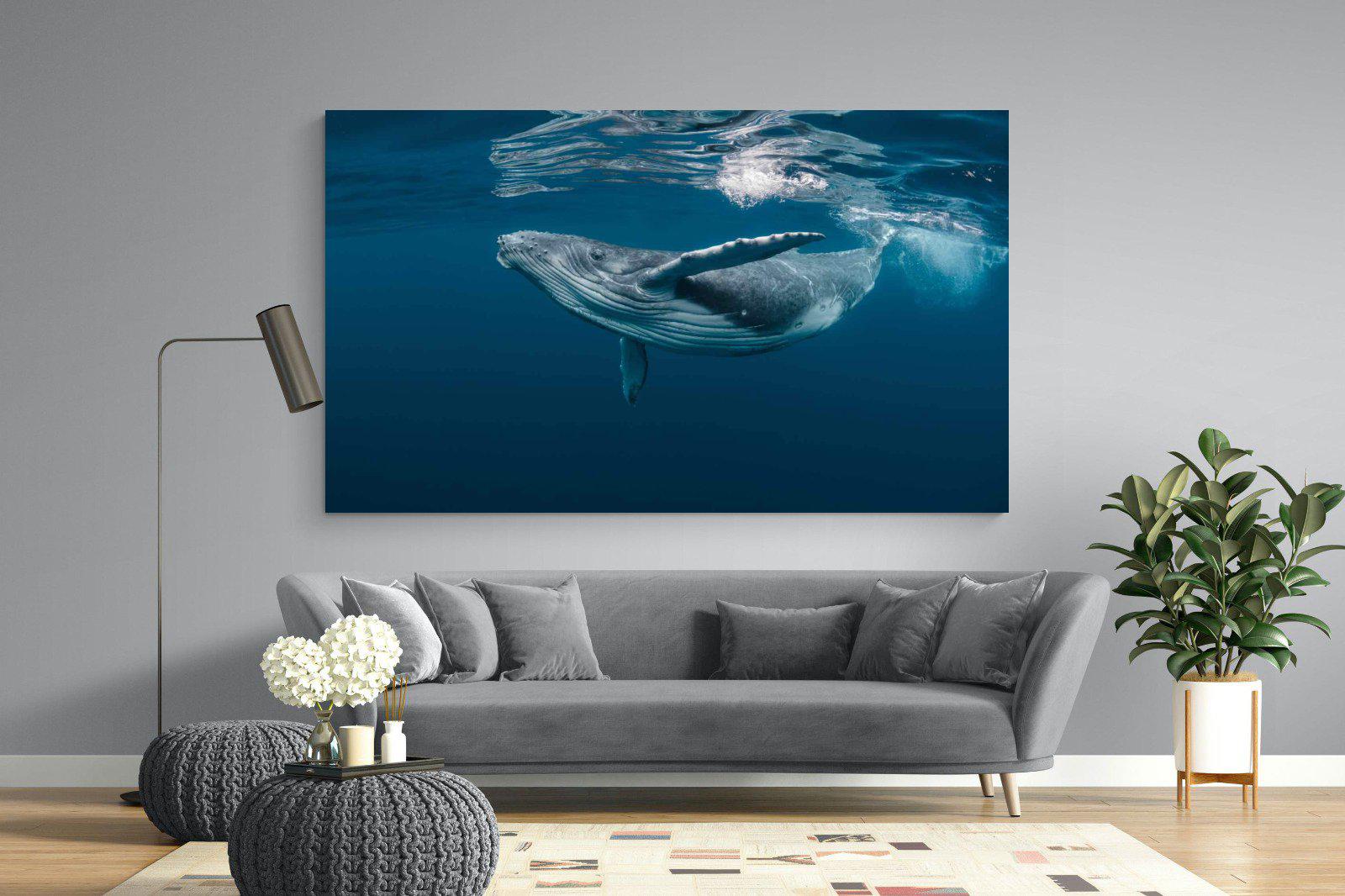 Whale-Wall_Art-220 x 130cm-Mounted Canvas-No Frame-Pixalot