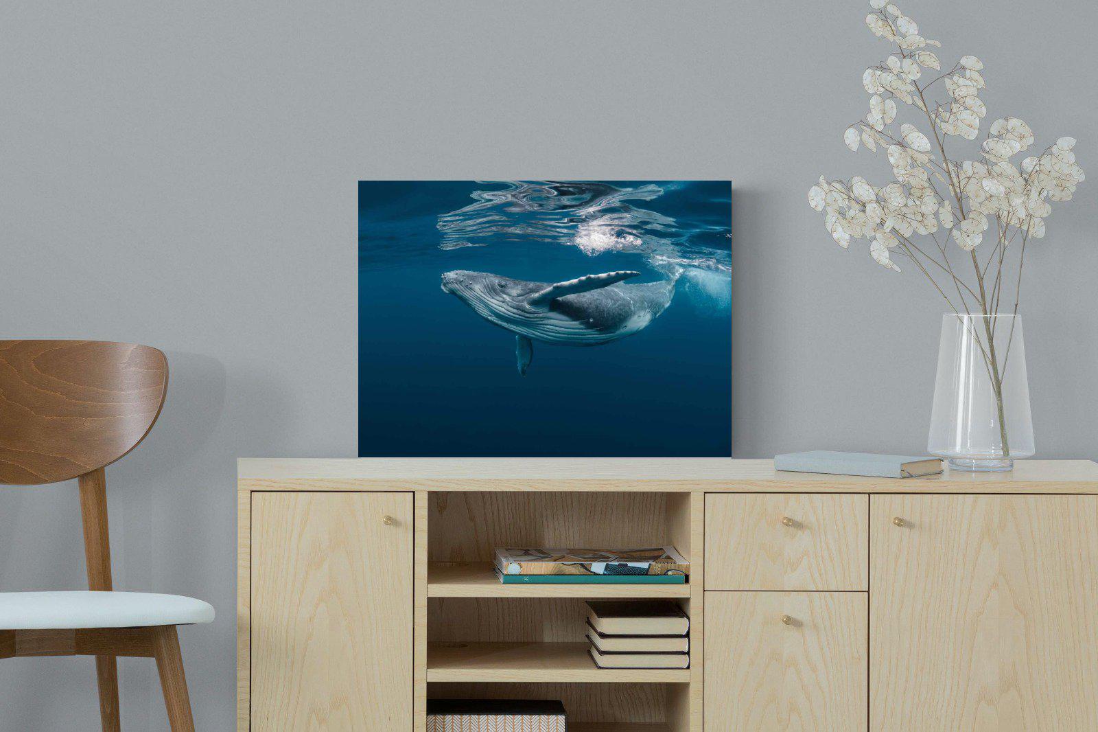 Whale-Wall_Art-60 x 45cm-Mounted Canvas-No Frame-Pixalot