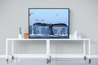 Whale Tail-Wall_Art-120 x 90cm-Mounted Canvas-Black-Pixalot