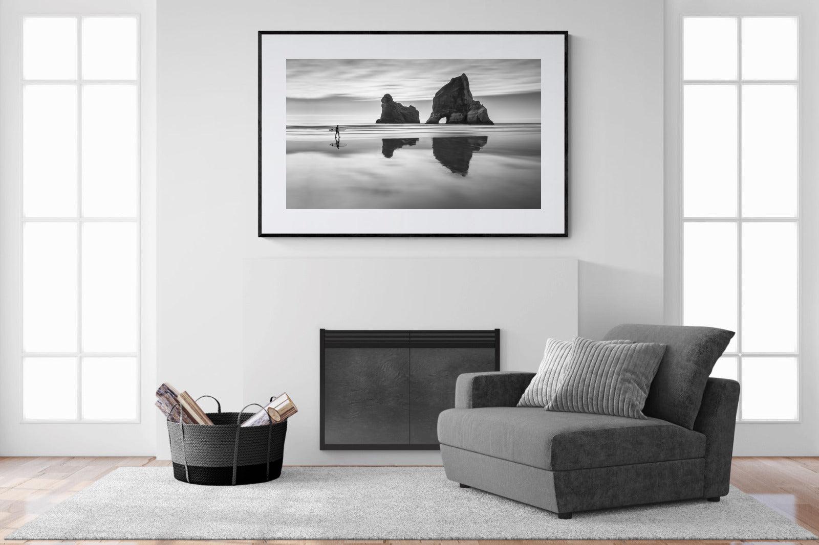 Wharariki-Wall_Art-150 x 100cm-Framed Print-Black-Pixalot