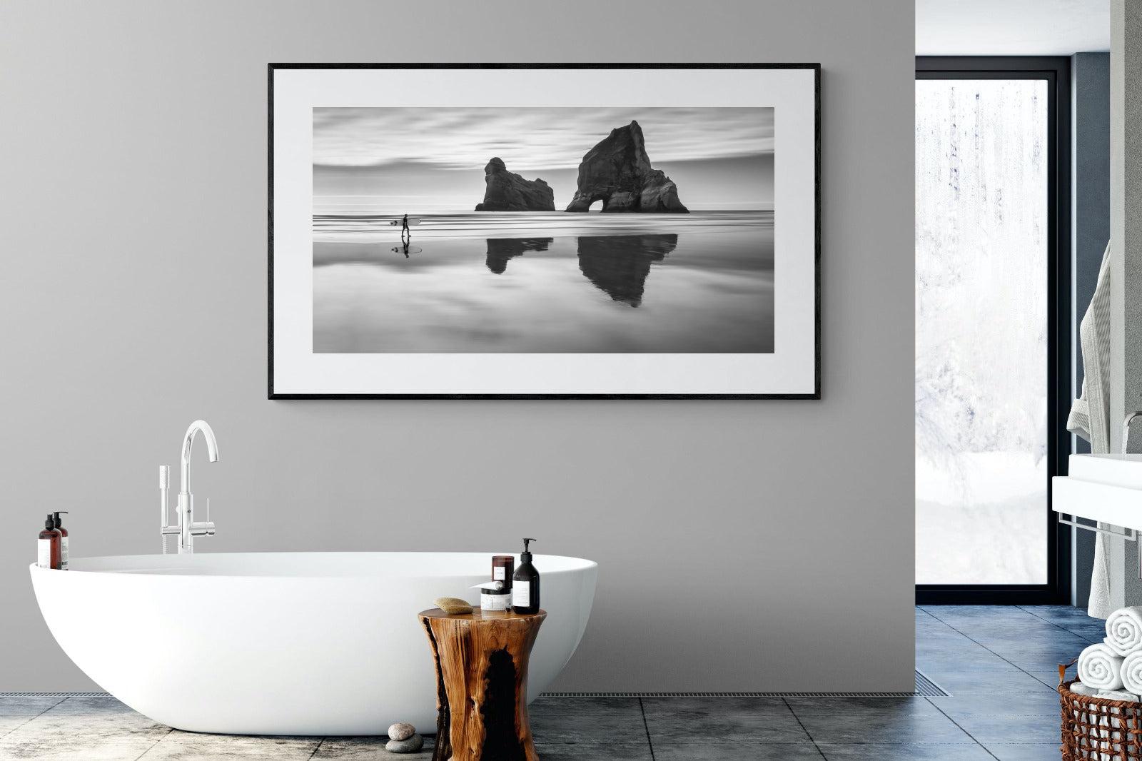 Wharariki-Wall_Art-180 x 110cm-Framed Print-Black-Pixalot