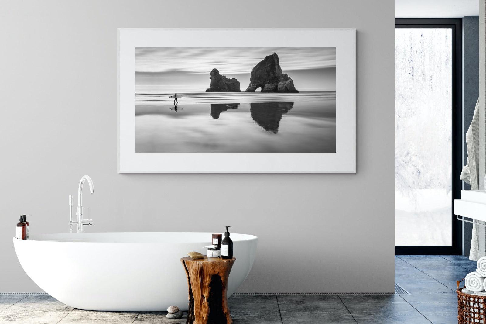 Wharariki-Wall_Art-180 x 110cm-Framed Print-White-Pixalot
