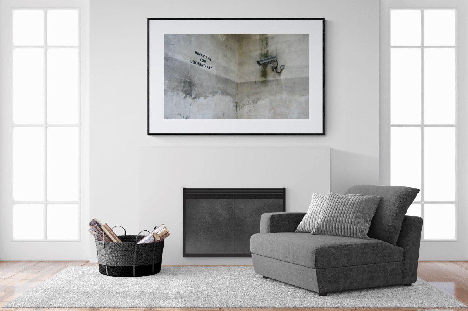 What Are You Looking At-Wall_Art-150 x 100cm-Framed Print-Black-Pixalot