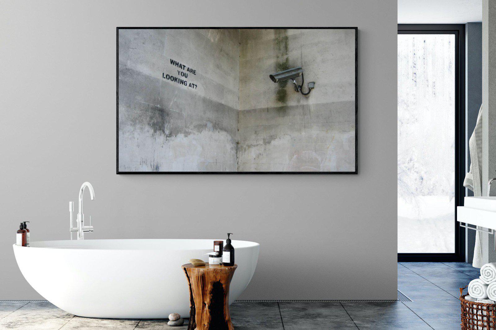 What Are You Looking At-Wall_Art-180 x 110cm-Mounted Canvas-Black-Pixalot