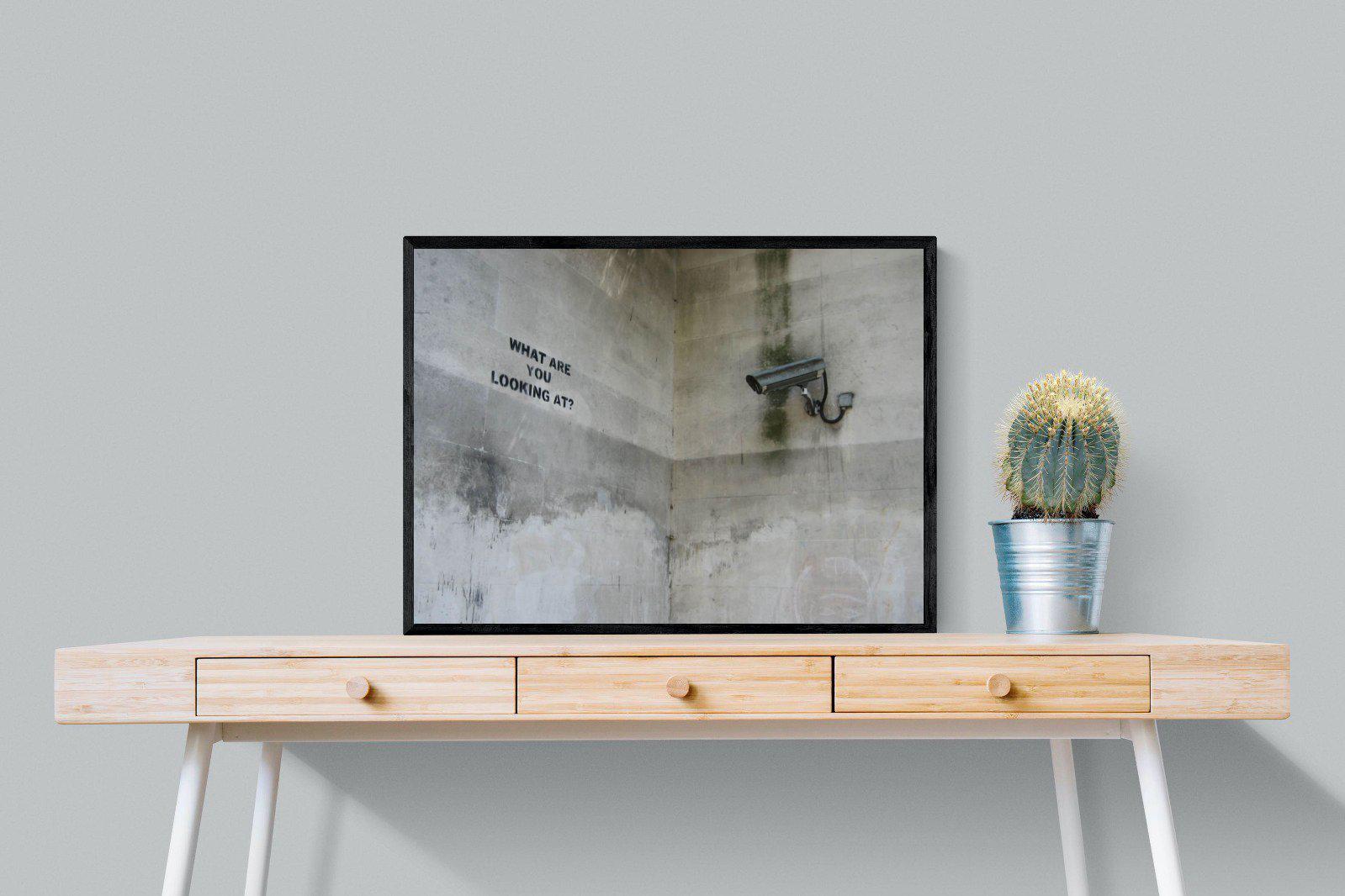 What Are You Looking At-Wall_Art-80 x 60cm-Mounted Canvas-Black-Pixalot