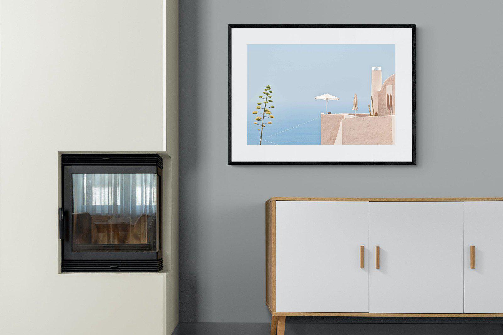 Where The Sea Meets The Sky-Wall_Art-100 x 75cm-Framed Print-Black-Pixalot