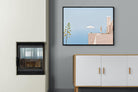 Where The Sea Meets The Sky-Wall_Art-100 x 75cm-Mounted Canvas-Black-Pixalot
