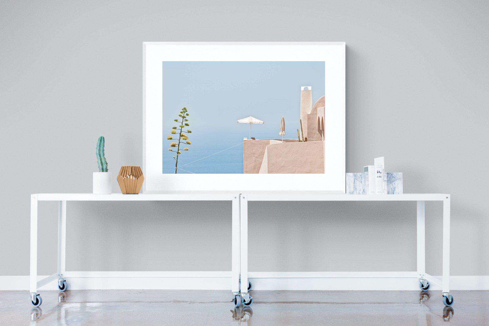 Where The Sea Meets The Sky-Wall_Art-120 x 90cm-Framed Print-White-Pixalot