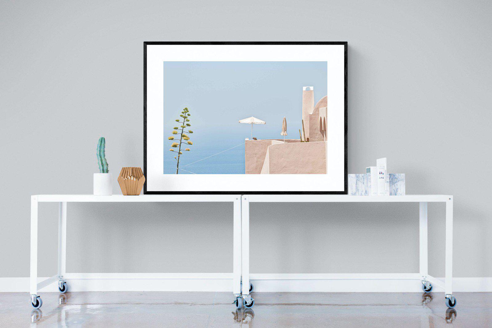 Where The Sea Meets The Sky-Wall_Art-120 x 90cm-Framed Print-Black-Pixalot
