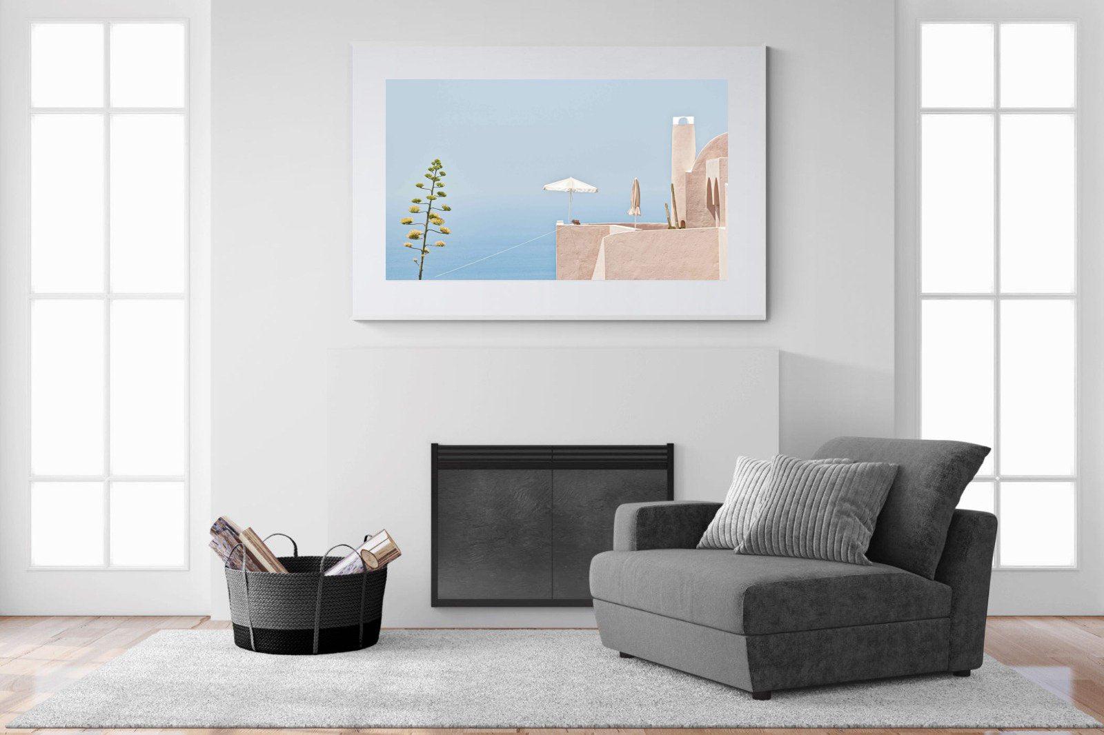 Where The Sea Meets The Sky-Wall_Art-150 x 100cm-Framed Print-White-Pixalot