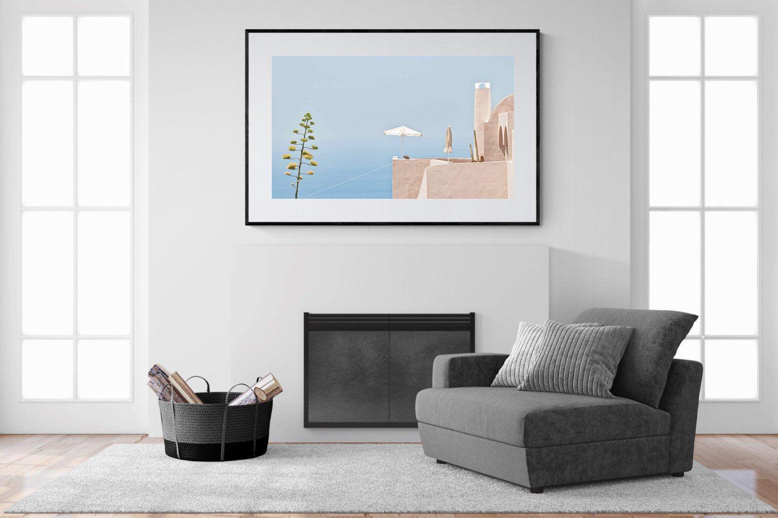 Where The Sea Meets The Sky-Wall_Art-150 x 100cm-Framed Print-Black-Pixalot