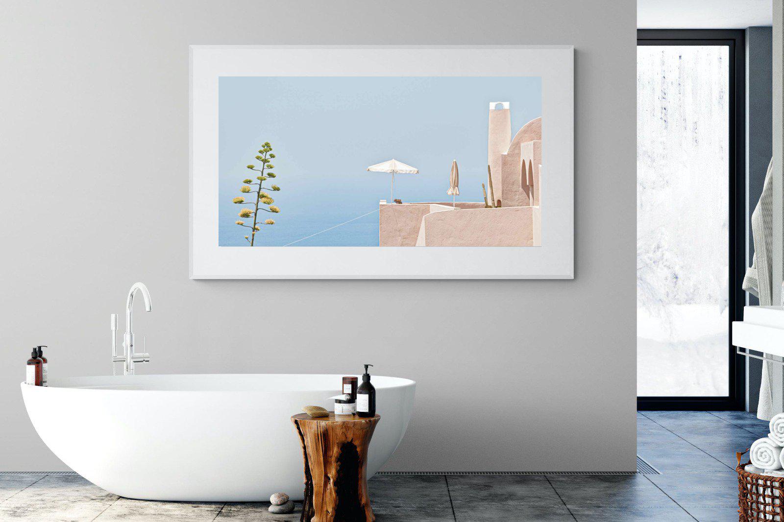 Where The Sea Meets The Sky-Wall_Art-180 x 110cm-Framed Print-White-Pixalot