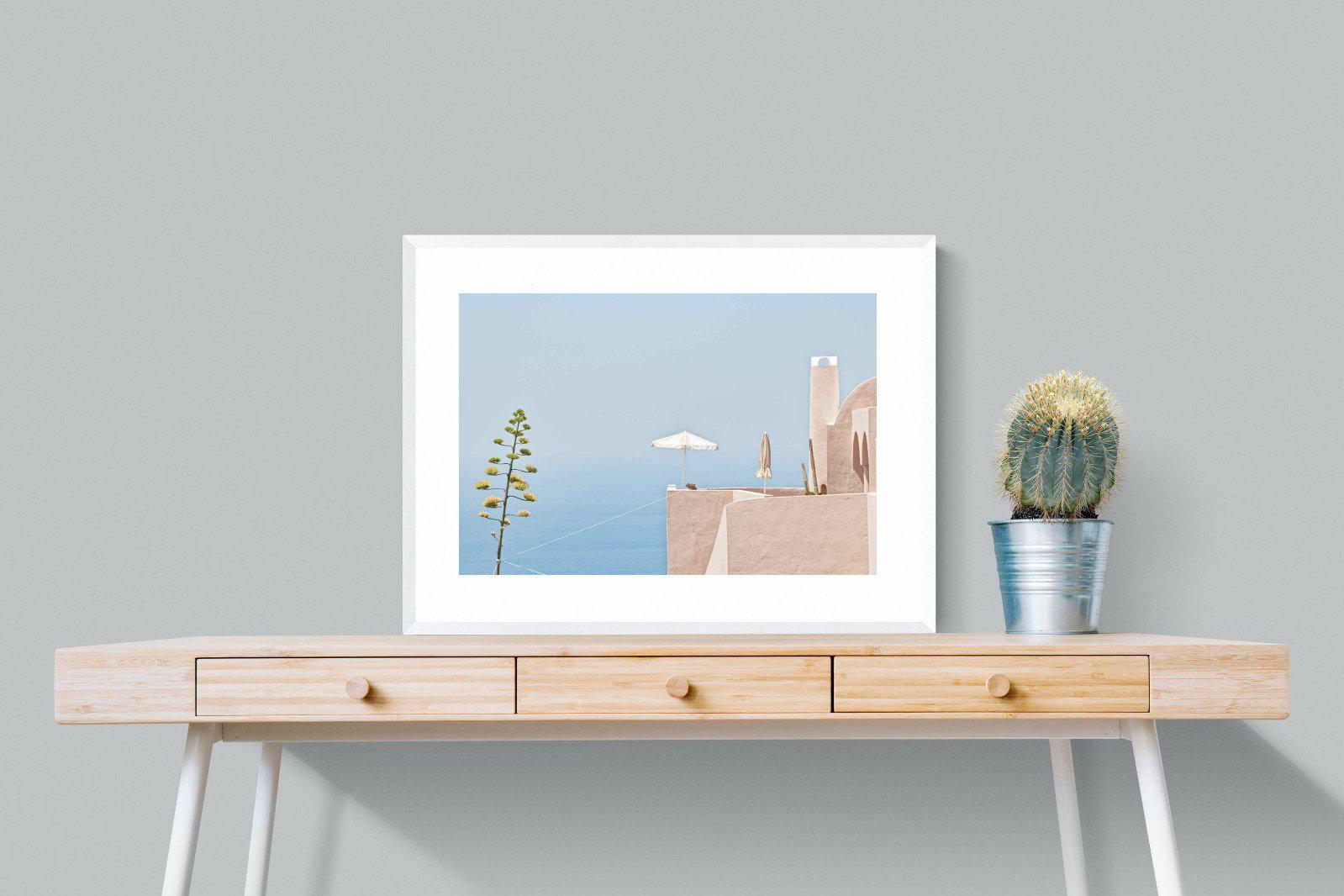Where The Sea Meets The Sky-Wall_Art-80 x 60cm-Framed Print-White-Pixalot