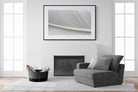 White Feather-Wall_Art-150 x 100cm-Framed Print-Black-Pixalot