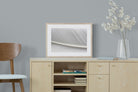 White Feather-Wall_Art-60 x 45cm-Framed Print-Wood-Pixalot